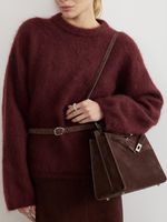 БАЗОВЫЙ ТОНКИЙ РЕМЕНЬ С МЯТОЙ ПРЯЖКОЙ ЗАМША ТЕМНЫЙ ШОКОЛАД