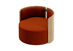 Кресло крутящееся Lagom 800 (терракотовый, натуральный дуб)