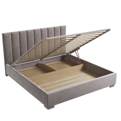 Кровать двуспальная, 180х200 Беатрис коричневый