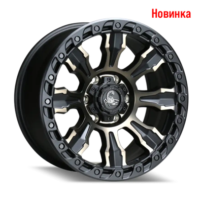 Диск колёсный литой AGILITY FORCE A728 R17 8.5 ET12 Matte Black w/Mac Face&Dark Tint