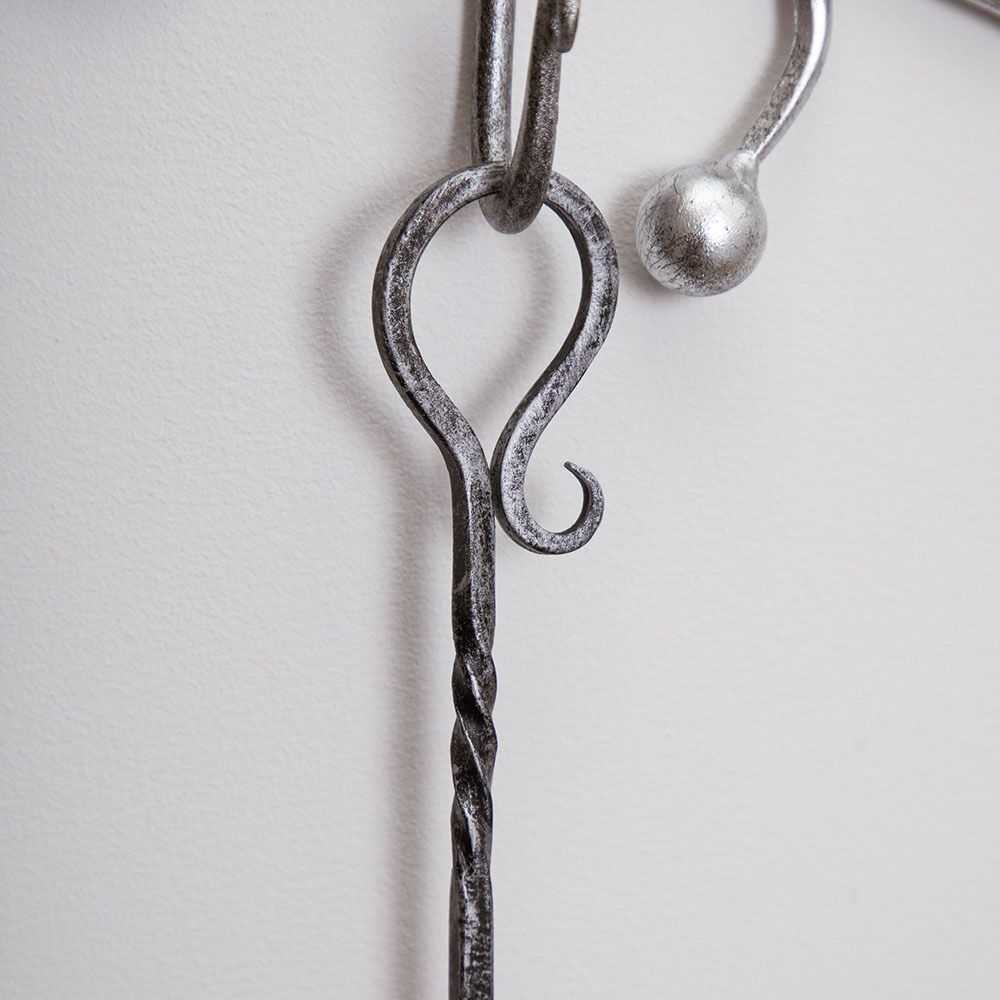 Рожок для обуви кованый Серебро