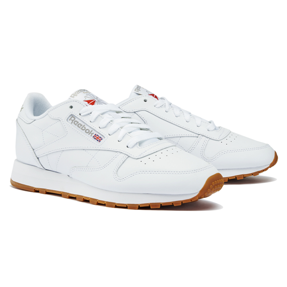 Reebok Classic Leather Беговые кроссовки Низкие Белые Унисекс