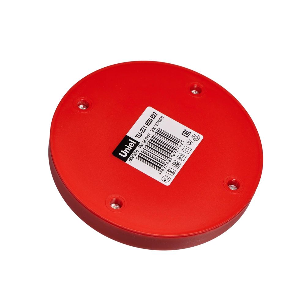 TLI-221 RED E27 Светильник настольный. Цоколь Е27. 60W. Механический выключатель. Красный. ТМ Uniel