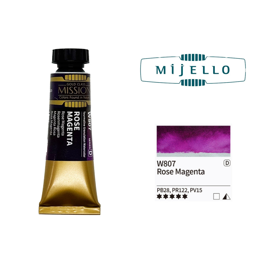 Акварель Mijello Granulation 15 мл. W807 [D] Rose Magenta