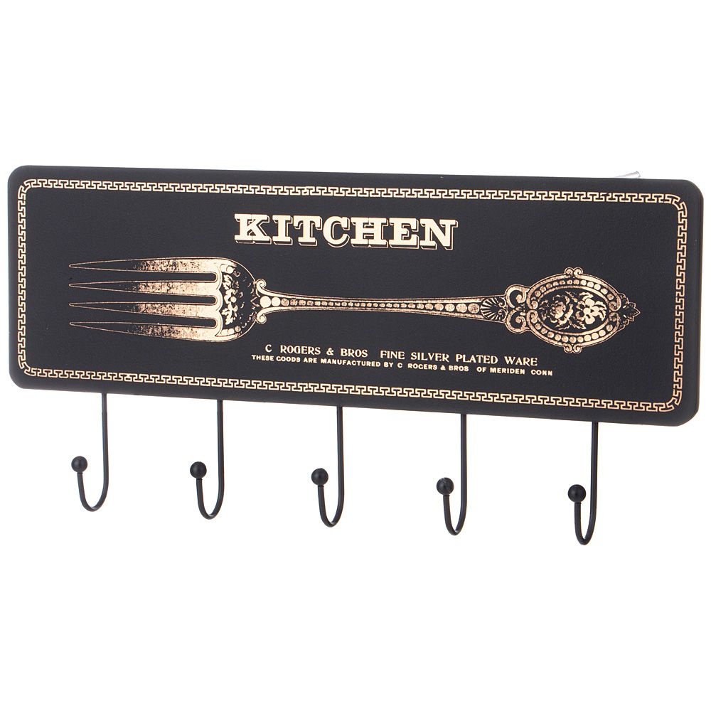 ВЕШАЛКА ДЛЯ КУХОННЫХ АКСЕССУАРОВ 39,5*19*4,5 СМ