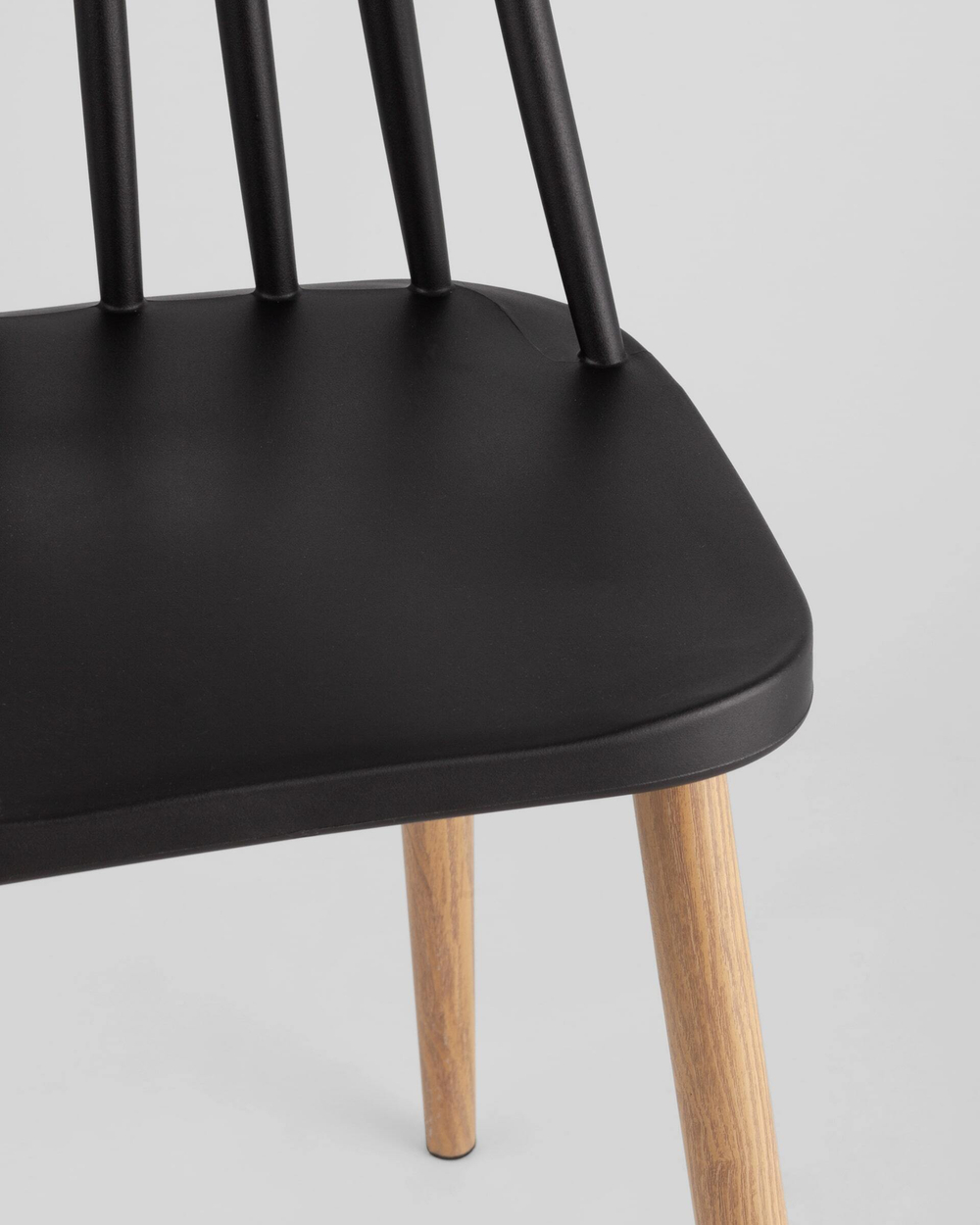 Стул Морган пластиковый черный 4 шт