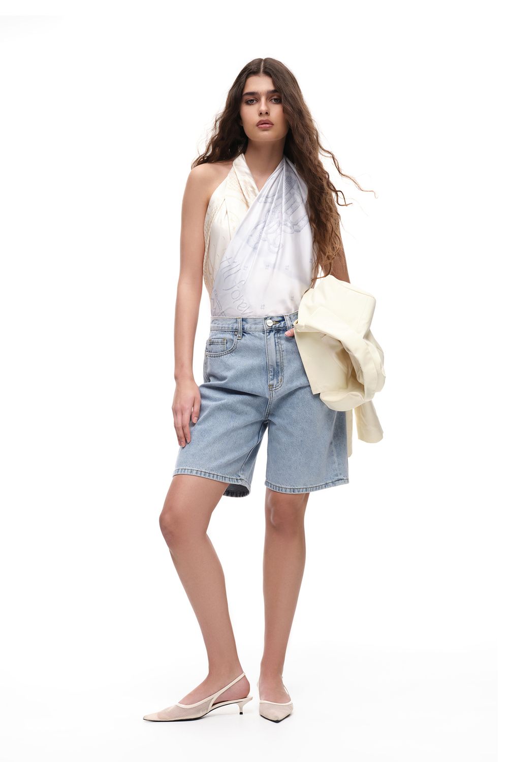 Шорты (Как у Джиджи), голубые