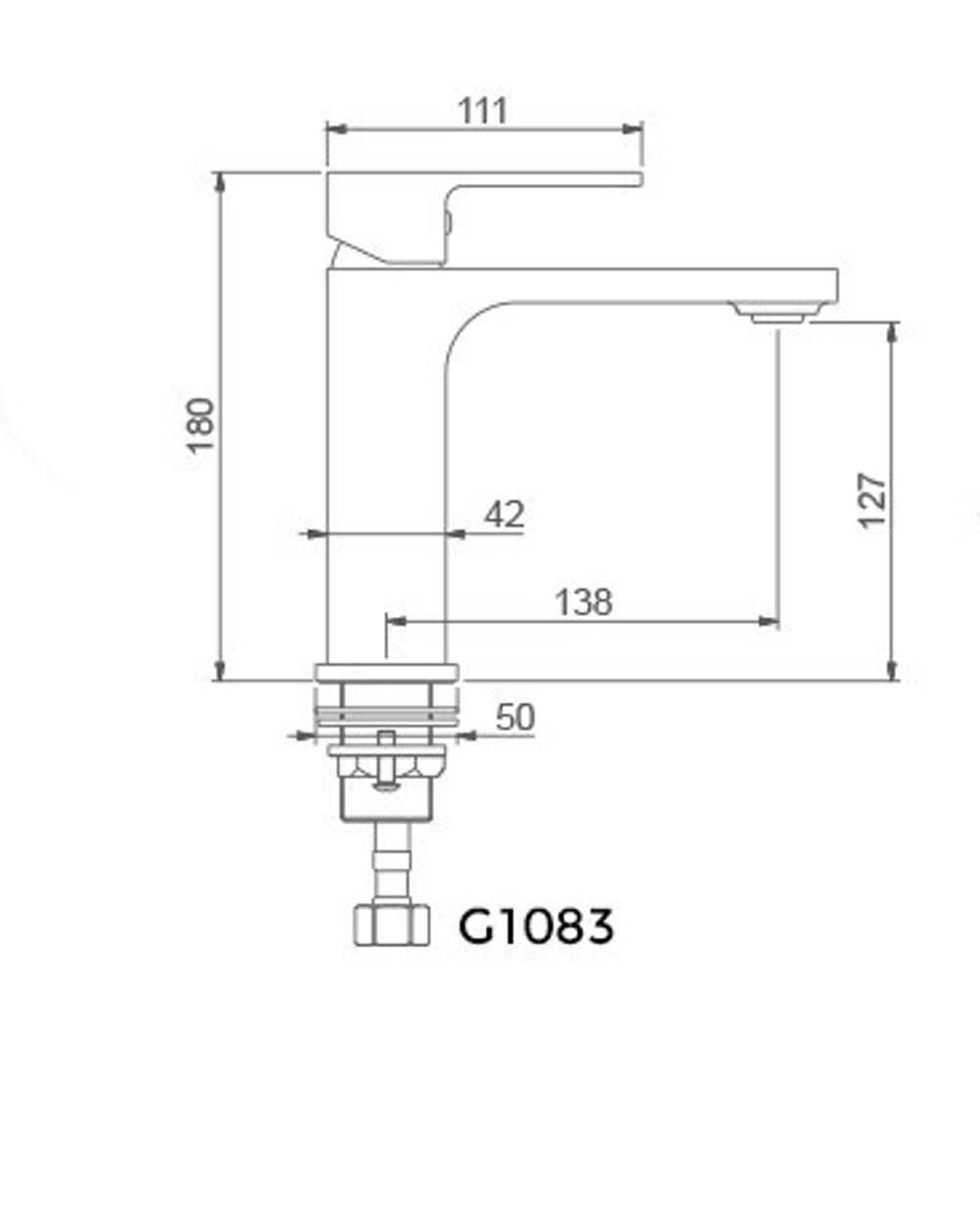 Смеситель для раковины GAPPO хром G1083