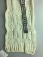 Шарф вязаный молочный