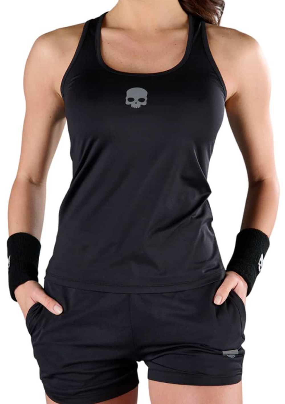 Женский топ теннисный Hydrogen Tech Tank - черный