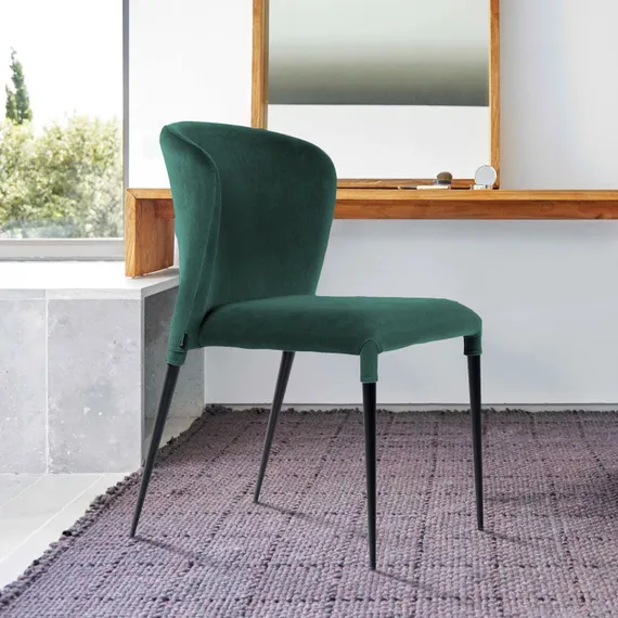 Стул Albert зеленый бархат