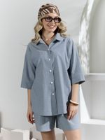 Костюм женский Ангелина-1 Виотекс СЕРО-СИНИЙ МЕЛАНЖ