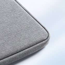 Легкая горизонтальная сумка чехол светло-серого цвета (Light Grey) для ноутбука или планшета размером от 15.5 до 16 дюймов, серия LBDB Series
