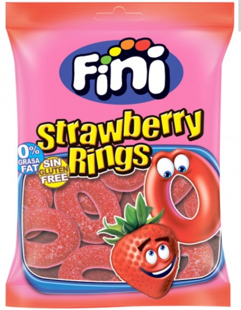 Мармелад жев."Клубничные кольца" 90гр /FINI Испания/