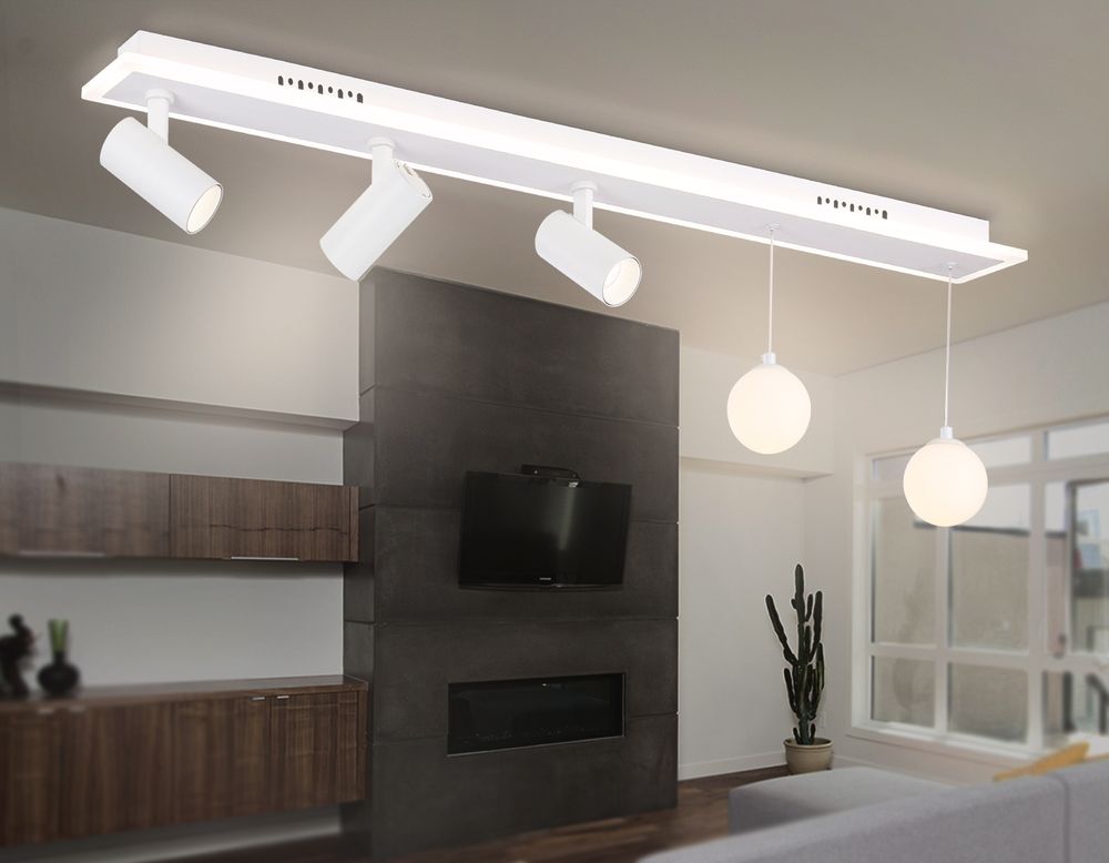 Ambrella Потолочный светодиодный светильник со сменной лампой и пультом управления LineTech FL66201