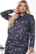 Костюм "Клавдия" (синий/абстракция) К7455 LT Collection