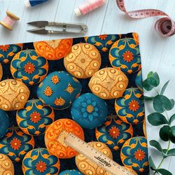 Ткань блэкаут  коробка с новогодними шарами