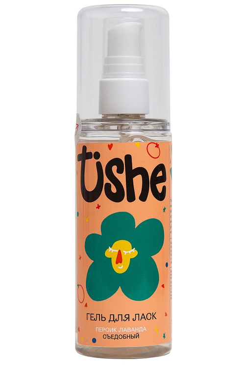 Съедобный лубрикант Tishe на водной основе, персик и лаванда, 125 мл