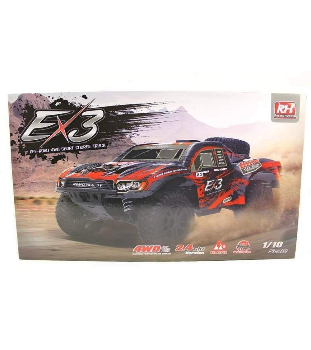 Радиоуправляемый шорт-корс Remo Hobby EX3 Brushless UPGRADE (синий) 4WD 2.4G 1/10 RTR