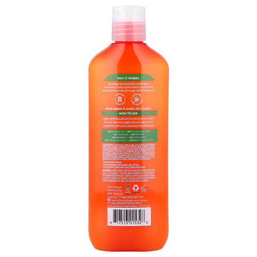 Cantu, Масло ши для натуральных волос, Увлажняющий крем-кондиционер без сульфатов, 13,5 жидких унций (400 мл)