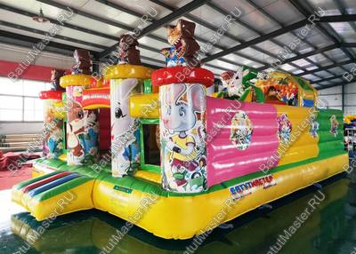 Надувной батут "Лесные друзья", 7*5*4 м