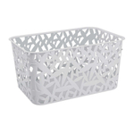 Корзинка д/хранения IDILAND Linden 3,2л 23х16х11см светло-серый ПП