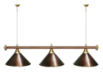 Лампа STARTBILLIARDS 3 пл. (плафоны золотые,штанга золотая,фурнитура золото)