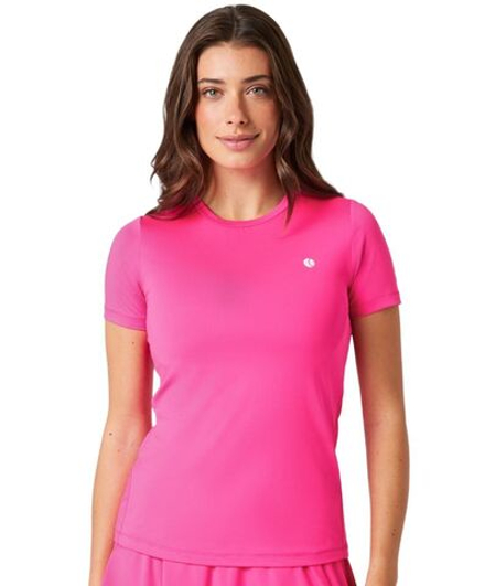 Женская теннисная футболка Bj_rn Borg Ace Slim - pink glo