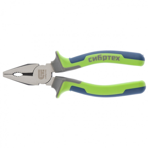 17053 Плоскогубцы комбинированные, 160 мм, фосфатирование, трехкомпонентные рукоятки  Сибртех