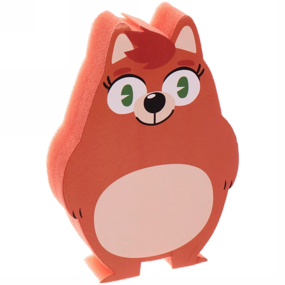 Губка детская для тела поролоновая фигурная «Sweet kids - Медвежонок Оскар», 11*15 см ( пакет)