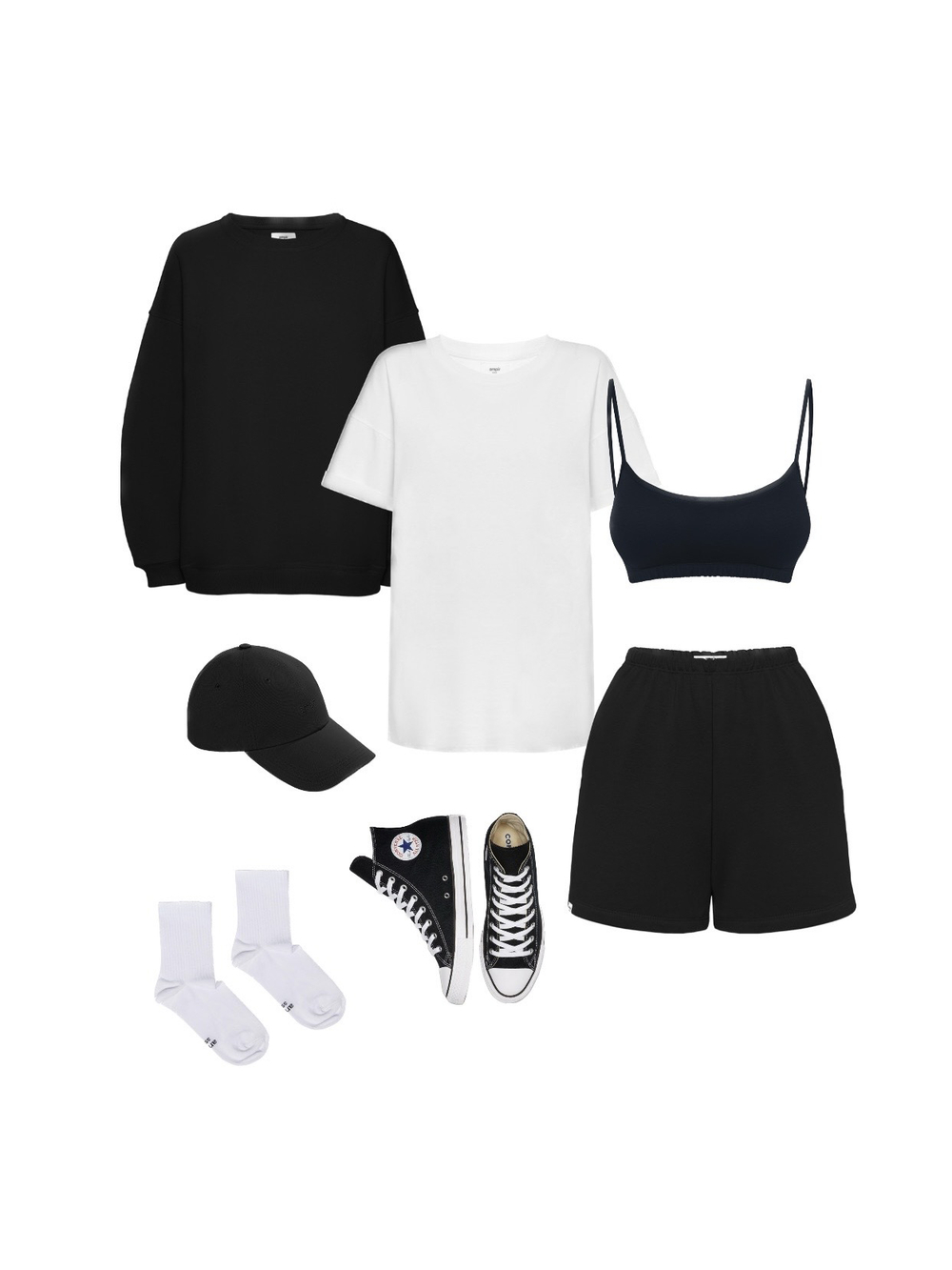 Толстовка оверсайз утеплённая черная