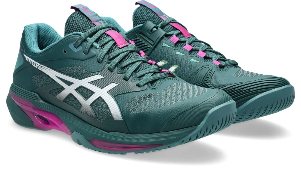 Мужские кроссовки теннисные Asics Solution Speed FF 4 - dark neptune/white