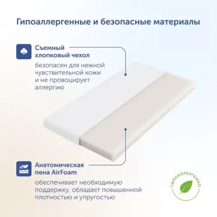 Комплект BuyBaby (матрас, одеяло, подушка) от 0 до 3 лет