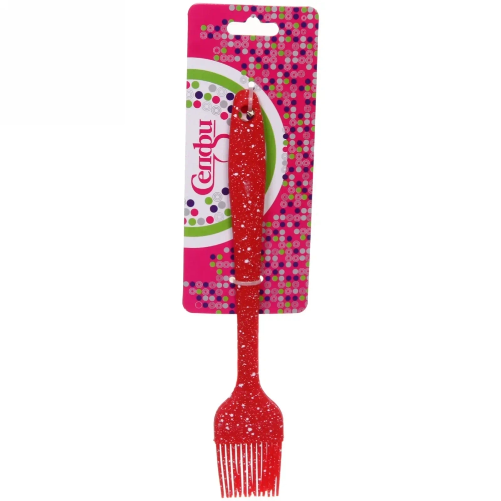 Кисточка кулинарная силиконовая «Bon appétit» 21*3,5см красная