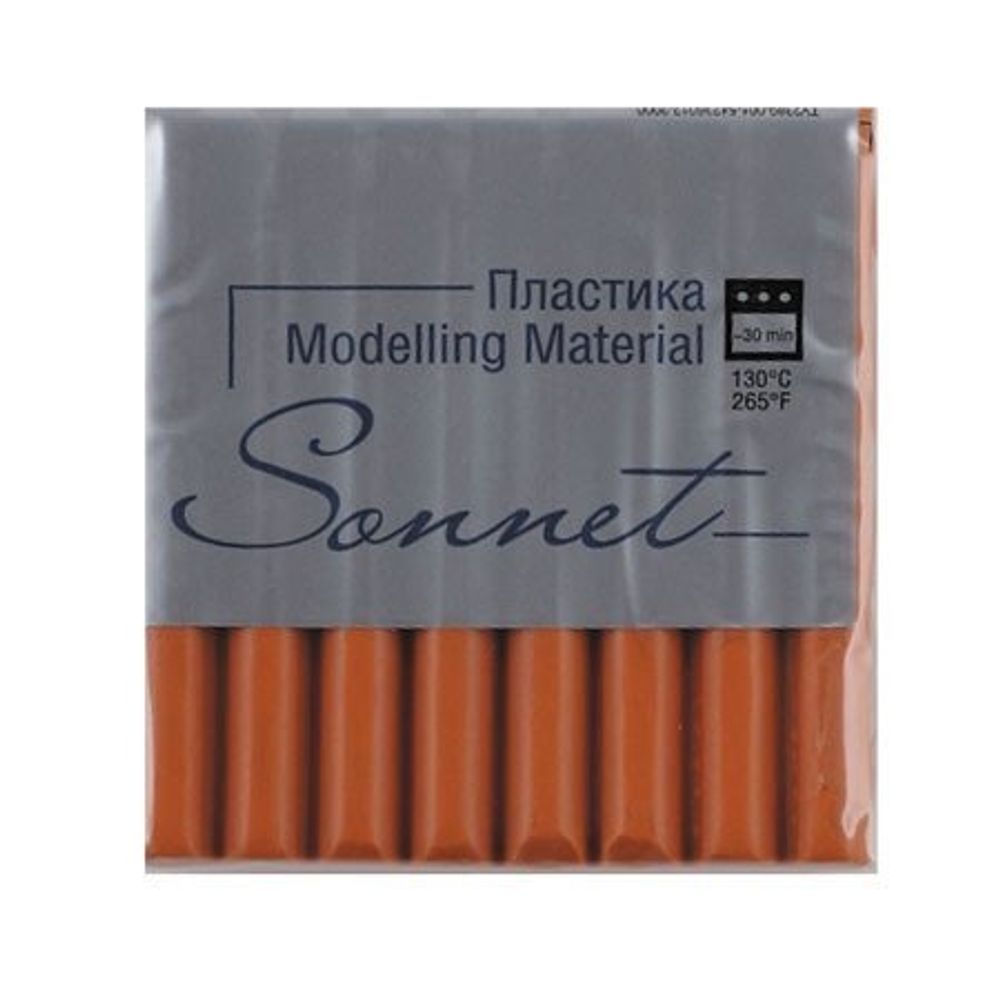 Полимерная глина (пластика) Сонет, 56 гр., флоуресцентная, брус оранжевый Полимерная глина (пластика) Сонет, 56 гр., флоуресцентная, брус оранжевый