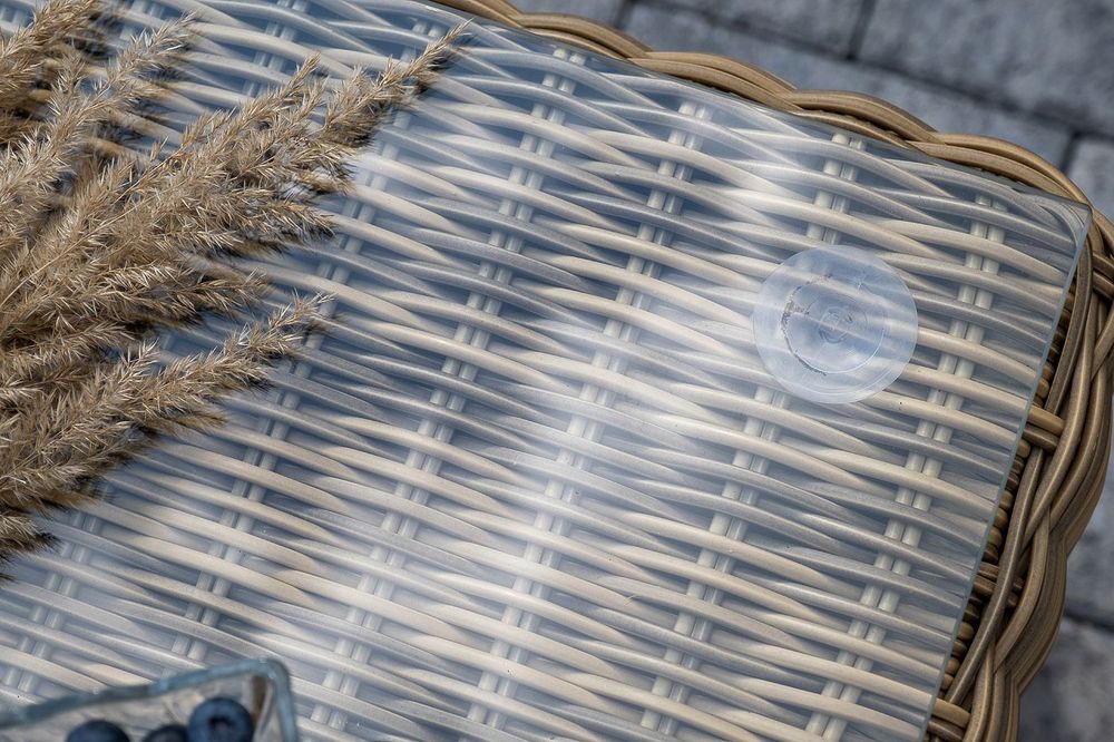 "Боно" лаунж-зона из искусственного ротанга, цвет соломенный