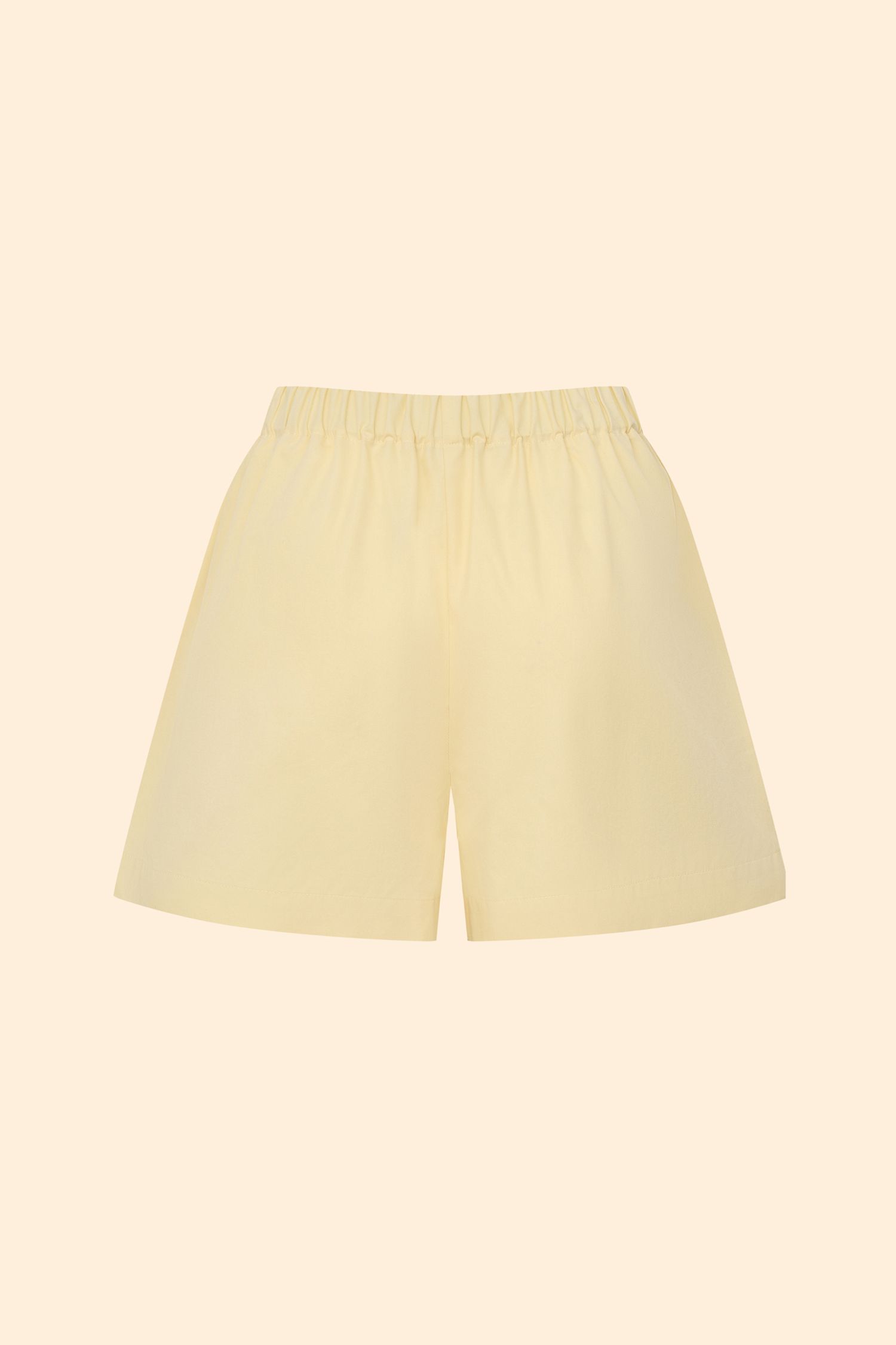 Шорты из легкого хлопка (Soft Skill), сливочные