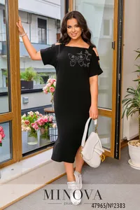 Платье 2383-чорний Minova