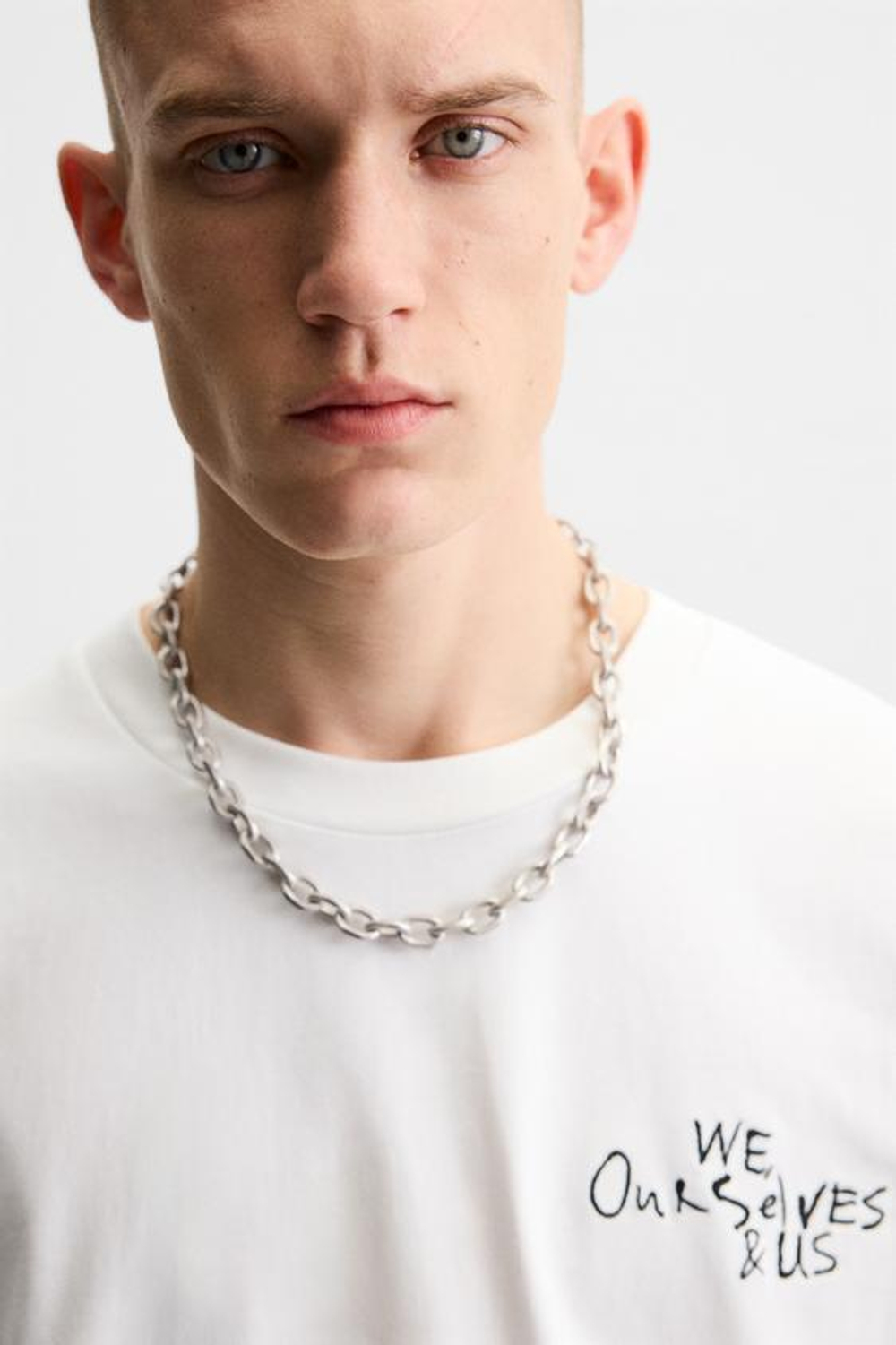 ZARA ФУТБОЛКА С ФОТОПРИНТОМ, БЕЛЫЙ