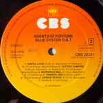 Blue Öyster Cult ‎– Agents Of Fortune (Голландия 1982г.) Т