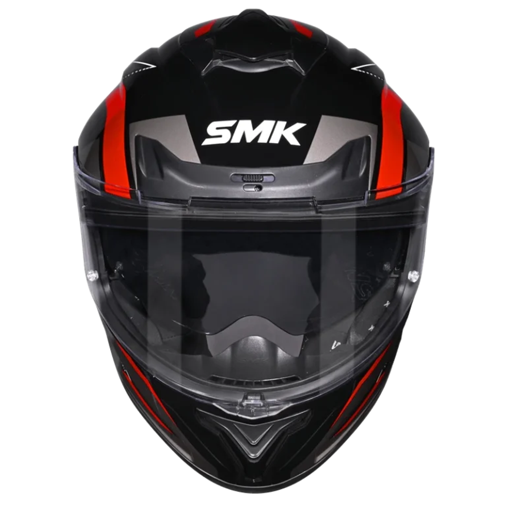 Шлем SMK TYPHOON AZONIX, цвет черный/серый/красный (L)