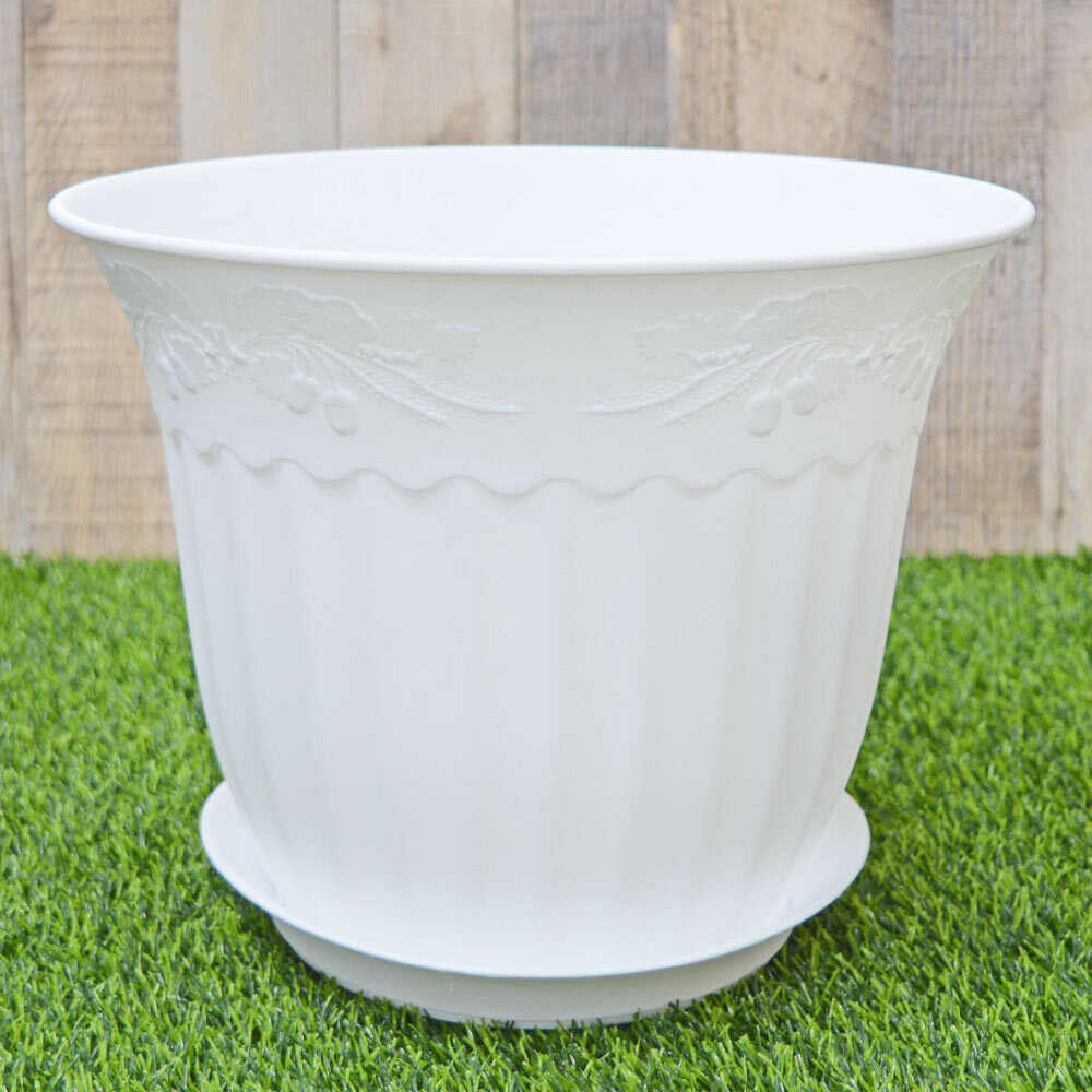 Кашпо Дубок 10л 30см белое