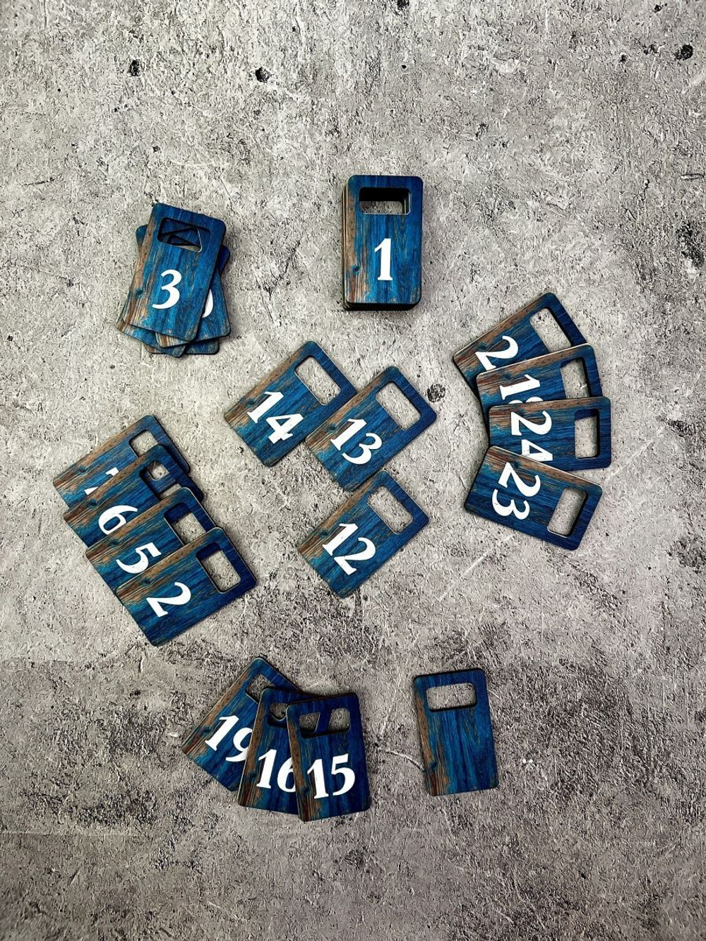 Номерки для гардероба 3х5 см