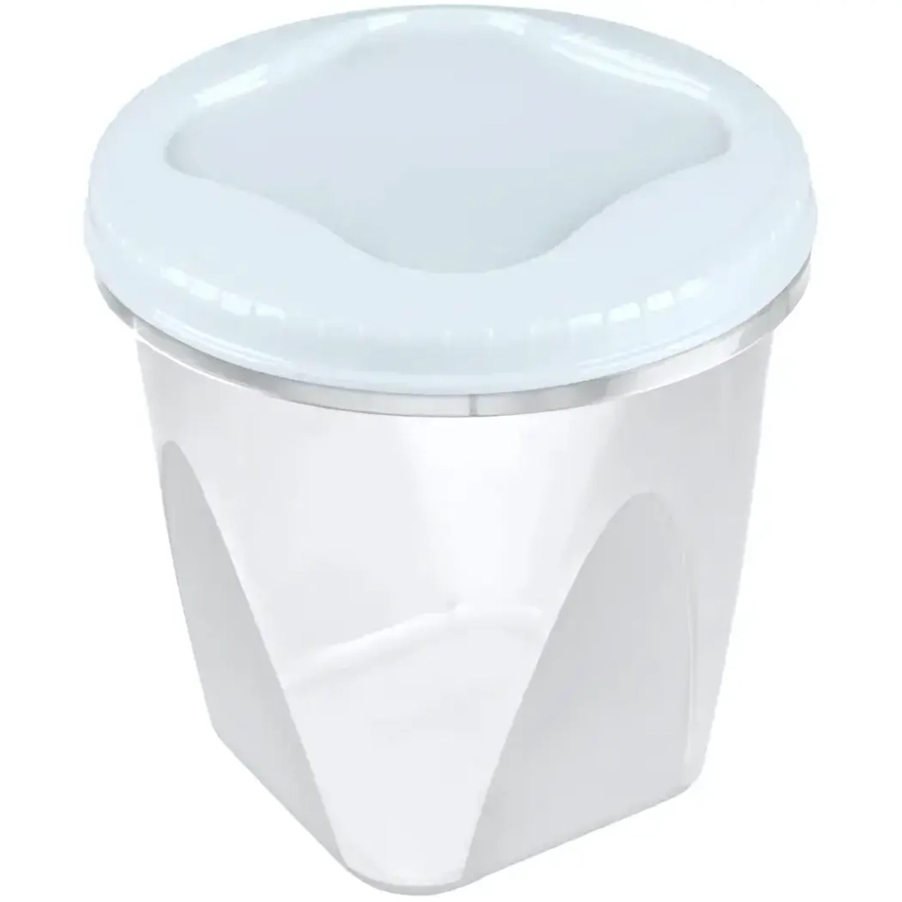 Банка с завинчивающейся крышкой «Тондо» 0,65л светло-голубая С285СГЛ