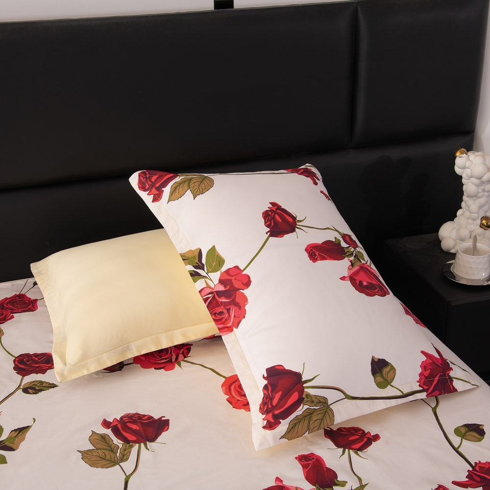 Комплект постельного белья на резинке Сатин Velouria Luxe с Одеялом VLR015