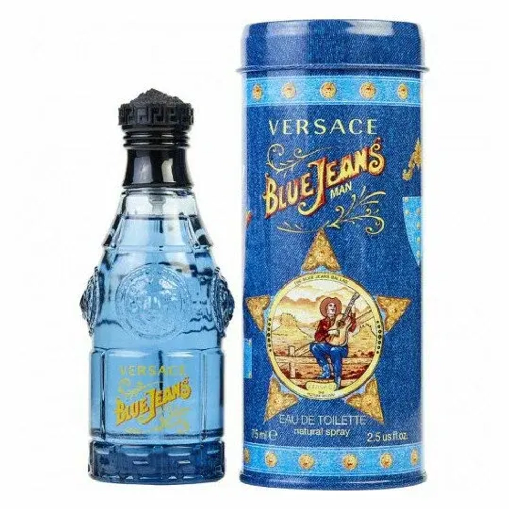 Versace туалетная вода Blue Jeans, 75 мл, 90 г