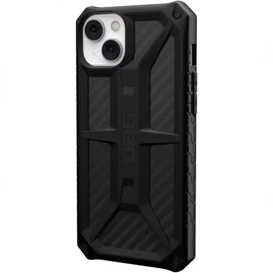Чехол Uag Monarch для iPhone 14 Plus 6.7", цвет карбон (Carbon Fiber)