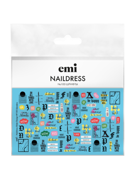 Naildress Slider Design №100 Шрифты