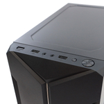 Корпус BaseTech M3403, Без БП, mATX, чёрный, 2xUSB2 (BT-M3403-B)