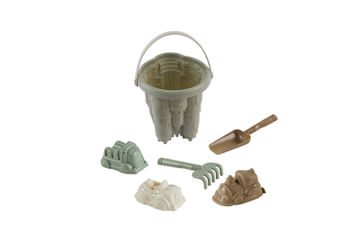 Набор для песка: ведро "Замок", совок, грабли, 3 формочки "Эстетика" сет. (Нордпласт)